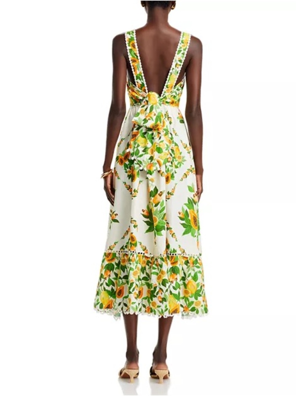 Farm Rio Papaya Salad Midi Dress - Picture 3 of 5